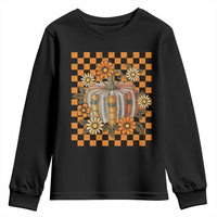 Book Pumpkin Youth Sweatshirt Fall Halloween Book Lover Bookish Gift - Wonder Print Shop