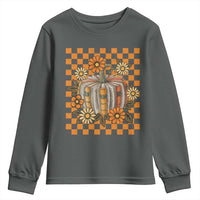 Book Pumpkin Youth Sweatshirt Fall Halloween Book Lover Bookish Gift - Wonder Print Shop