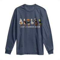 Halloween Funny Goose Long Sleeve Shirt Spooky Season 90s Horror Movie - Wonder Print Shop