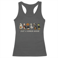 Halloween Funny Goose Racerback Tank Top Spooky Season 90s Horror Movie - Wonder Print Shop