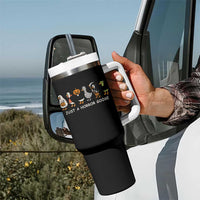 Halloween Funny Goose Tumbler With Handle Spooky Season 90s Horror Movie - Wonder Print Shop