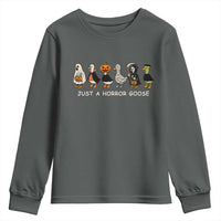 Halloween Funny Goose Youth Sweatshirt Spooky Season 90s Horror Movie - Wonder Print Shop