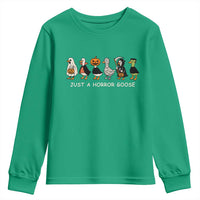 Halloween Funny Goose Youth Sweatshirt Spooky Season 90s Horror Movie - Wonder Print Shop
