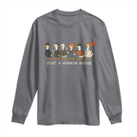Halloween Funny Goose Costume Long Sleeve Shirt Funny Spooky Season Horror Movie - Wonder Print Shop