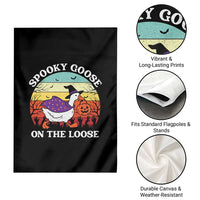 Witchy Silly Goose Garden Flag Retro Girly Halloween Spooky Goose Lover - Wonder Print Shop