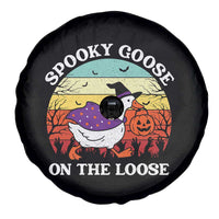 Witchy Silly Goose Spare Tire Cover Retro Girly Halloween Spooky Goose Lover - Wonder Print Shop
