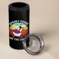 Witchy Silly Goose 4 in 1 Can Cooler Tumbler Retro Girly Halloween Spooky Goose Lover - Wonder Print Shop