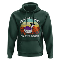 Witchy Silly Goose Hoodie Retro Girly Halloween Spooky Goose Lover - Wonder Print Shop