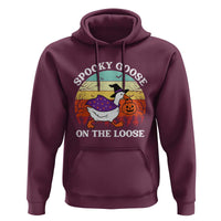 Witchy Silly Goose Hoodie Retro Girly Halloween Spooky Goose Lover - Wonder Print Shop