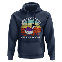 Witchy Silly Goose Hoodie Retro Girly Halloween Spooky Goose Lover - Wonder Print Shop