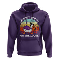 Witchy Silly Goose Hoodie Retro Girly Halloween Spooky Goose Lover - Wonder Print Shop