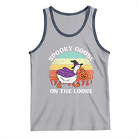 Witchy Silly Goose Tank Top Retro Girly Halloween Spooky Goose Lover - Wonder Print Shop