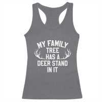 Hunting Racerback Tank Top My Family Tree Has A Deer Stand In It - Wonder Print Shop