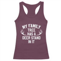 Hunting Racerback Tank Top My Family Tree Has A Deer Stand In It - Wonder Print Shop