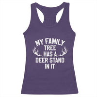 Hunting Racerback Tank Top My Family Tree Has A Deer Stand In It - Wonder Print Shop