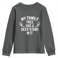 Hunting Youth Sweatshirt My Family Tree Has A Deer Stand In It - Wonder Print Shop