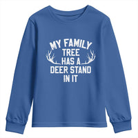 Hunting Youth Sweatshirt My Family Tree Has A Deer Stand In It - Wonder Print Shop