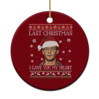 Christmas Jeffrey Dahmer Ceramic Ornament True Crime I Gave You My Heart Christmas - Wonder Print Shop
