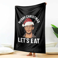 True Crime Ugly Christmas Throw Blanket Funny Jeffrey Dahmer Merry Xmas Lets Eat - Wonder Print Shop