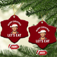 True Crime Ugly Christmas Ceramic Ornament Funny Jeffrey Dahmer Merry Xmas Lets Eat - Wonder Print Shop