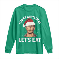 True Crime Ugly Christmas Long Sleeve Shirt Funny Jeffrey Dahmer Merry Xmas Lets Eat - Wonder Print Shop