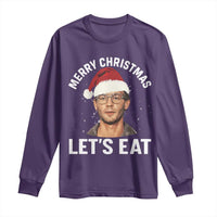 True Crime Ugly Christmas Long Sleeve Shirt Funny Jeffrey Dahmer Merry Xmas Lets Eat - Wonder Print Shop