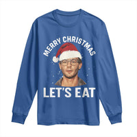 True Crime Ugly Christmas Long Sleeve Shirt Funny Jeffrey Dahmer Merry Xmas Lets Eat - Wonder Print Shop