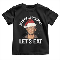 True Crime Ugly Christmas Toddler T Shirt Funny Jeffrey Dahmer Merry Xmas Lets Eat - Wonder Print Shop