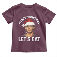 True Crime Ugly Christmas Toddler T Shirt Funny Jeffrey Dahmer Merry Xmas Lets Eat - Wonder Print Shop