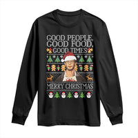 True Crime Ugly Christmas Long Sleeve Shirt Funny Jeffrey Dahmer Good Food Sick Humor - Wonder Print Shop