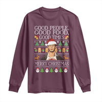 True Crime Ugly Christmas Long Sleeve Shirt Funny Jeffrey Dahmer Good Food Sick Humor - Wonder Print Shop