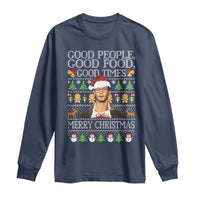 True Crime Ugly Christmas Long Sleeve Shirt Funny Jeffrey Dahmer Good Food Sick Humor - Wonder Print Shop