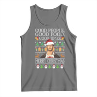 True Crime Ugly Christmas Tank Top Funny Jeffrey Dahmer Good Food Sick Humor - Wonder Print Shop