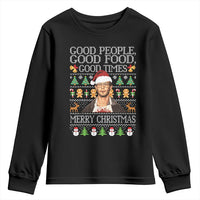 True Crime Ugly Christmas Youth Sweatshirt Funny Jeffrey Dahmer Good Food Sick Humor - Wonder Print Shop