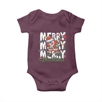 Merry Christmas Santa Baby Onesie Dabbing Santa Xmas Lights