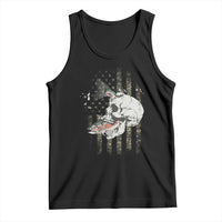 Halloween Fishing Skeleton Skull Tank Top American Flag Camo Fish Skull Fisherman Gifts