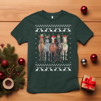 Horse Christmas T Shirt Western Cowboy Cowgirl Howdy Country Ugly Xmas - Wonder Print Shop