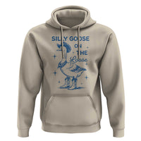 Retro Silly Goose On The Loose Hoodie 90s Aesthetic Funny Cowgirl Western