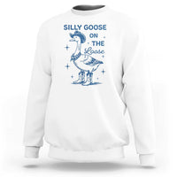 Retro Silly Goose On The Loose Sweatshirt 90s Aesthetic Funny Cowgirl Western - Wonder Print Shop