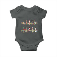 Goose Christmas Baby Onesie Funny Xmas Lights