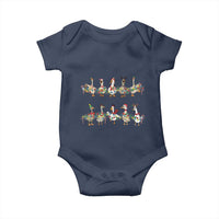 Goose Christmas Baby Onesie Funny Xmas Lights