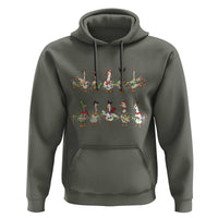 Goose Christmas Hoodie Funny Xmas Lights