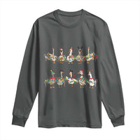 Goose Christmas Long Sleeve Shirt Funny Xmas Lights