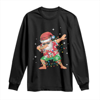Funny Christmas Long Sleeve Shirt Dabbing Santa Boys Girls Men Xmas Dab Kid