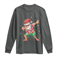 Funny Christmas Long Sleeve Shirt Dabbing Santa Boys Girls Men Xmas Dab Kid