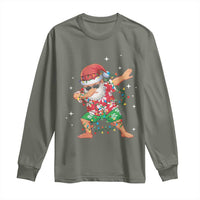 Funny Christmas Long Sleeve Shirt Dabbing Santa Boys Girls Men Xmas Dab Kid