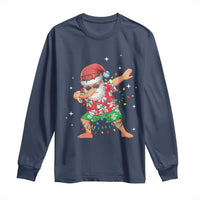 Funny Christmas Long Sleeve Shirt Dabbing Santa Boys Girls Men Xmas Dab Kid