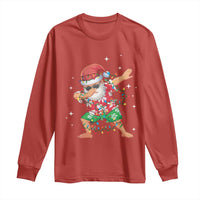 Funny Christmas Long Sleeve Shirt Dabbing Santa Boys Girls Men Xmas Dab Kid