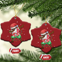 Hawaiian Christmas Ornament Afro African Dabbing Santa Xmas Dab Girls Boys Kids - Wonder Print Shop