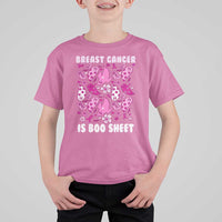 In October We Wear Pink T Shirt For Kid Ghost Breast Cancer Is Boo Sheet - Wonder Print Shop